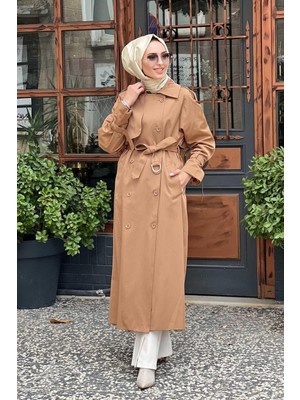 HILAY Uzun Trençkot HLY0125K103.002 Camel