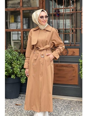 HILAY Uzun Trençkot HLY0125K103.002 Camel