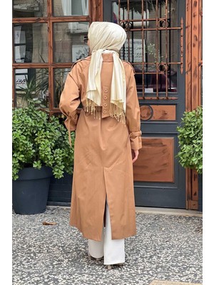 HILAY Uzun Trençkot HLY0125K103.002 Camel