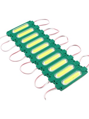 Demir Led 12 Volt 2 Watt Cob Led Modül Yeşil (10 Adet)