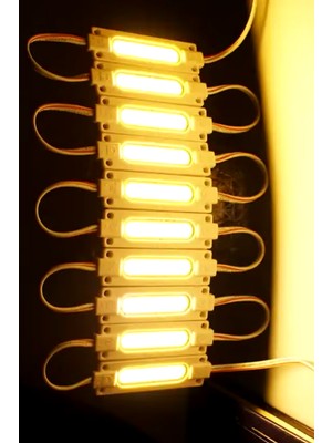 Demir Led 12 Volt 2 Watt Cob Led Modül Gün Işığı (10 Adet)