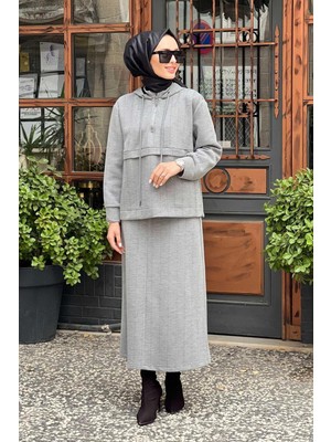 Cloche Mayla Sweat-Etek Takım  CL25K13CL356901 Gri