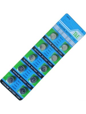 T & E Alkalin Ag 13 Pil LR44W CX44 357A Saat Tartı Oyuncak Pili