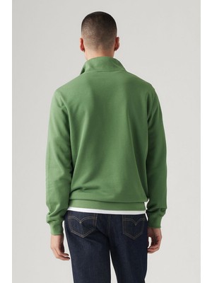 Levi'S Erkek Yarım Fermuarlı Yeşil Sweatshirt - 001Tu-0001