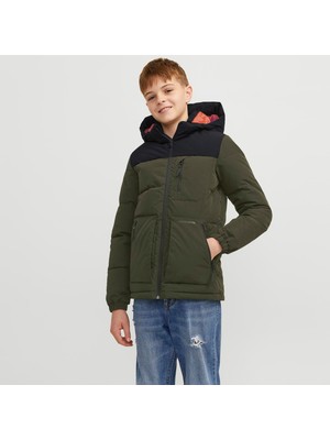 Jack & Jones Çocuk Rüzgara Dayanikli Kapüsonlu Puffer Mont - Otto