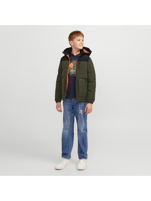 Jack & Jones Çocuk Rüzgara Dayanikli Kapüsonlu Puffer Mont - Otto