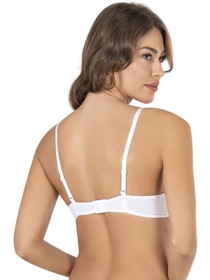 Özkan Underwear 003 Kadın Dolgulu Destekli Balenli Telli Kulaklı Basic Günlük Sütyen