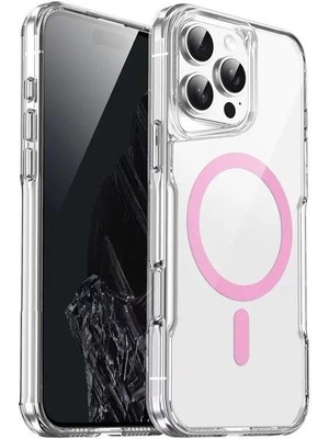 Teleplus iPhone 12 Pro Max Kılıf Magsafe Tpu Renkli Metal Tuşlu Pc Kapak