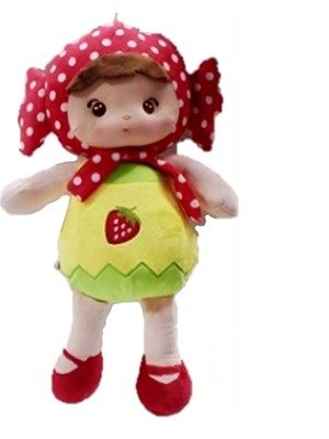 Karsan Büyük Çilek Peluş Bez Bebek  45 cm  A18260