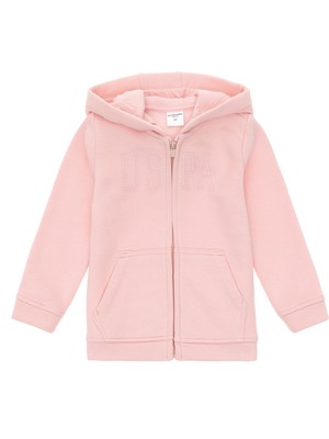U.S. Polo Assn. Kız Çocuk Toz Pembe Sweatshirt 50297520-VR050