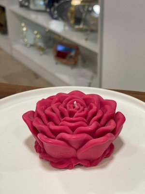 By Ayça Vardan Dekoratif Soya Wax Kokulu Mum 3 Lü Set Pembe