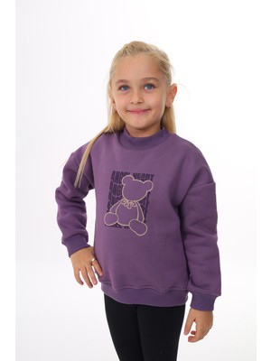 Toontoy Kız Çocuk Baskılı Sweatshirt