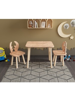 Kids Çocuk Çalışma Masası ve Sandalyeleri