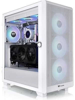 Thermaltake 750W 80+ Bronze S250 Tg CA-3Y6-75M6WE-00 4-Fanlı Gamıng E-Atx Pc Kasası Beyaz