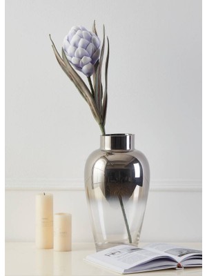 Eglo 428127 "molave" Mor/beyaz Tek Dal Yapay Çiçek 60CM Yüksekliğinde