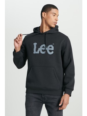 Lee Regular Fit Normal Kesim %100 Pamuk Kapüşonlu Sweatshirt