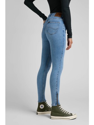 Lee Scarlett Skinny Fit Dar Kesim Yüksek Bel Esnek Jean Kot Pantolon