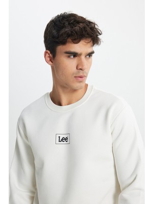 Lee Regular Fit Normal Kesim Sıfır Yaka Sweatshirt