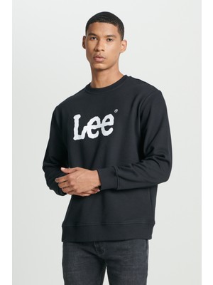 Lee Regular Fit Normal Kesim %100 Pamuk Sıfır Yaka Sweatshirt