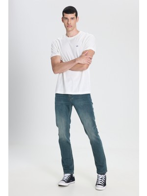 Slim Fit Dar Kesim Normal Bel Dar Paça Rider Antrasit Jean Kot Pantolon