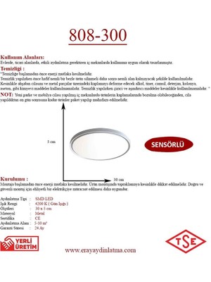 Eray Aydınlatma 808-300 Sensörlü Led Avize