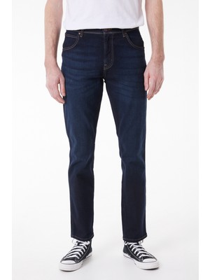 Wrangler Texas Slim Fit Dar Kesim Normal Bel Mavi Esnek Jean Kot Pantolon