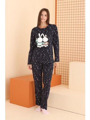 Nbb Lacivert Rabbit Pijama Takımı