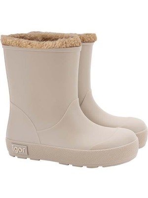 Igor Yogi Borreguito Beige Kürklü Çocuk Yağmur Bot Çizme Bej W10306-004 V3