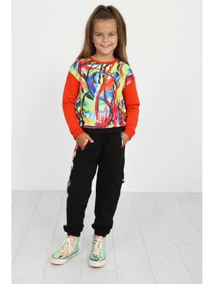 Mackays Kız Çocuk Lazer Baskılı Eşofman Takımı