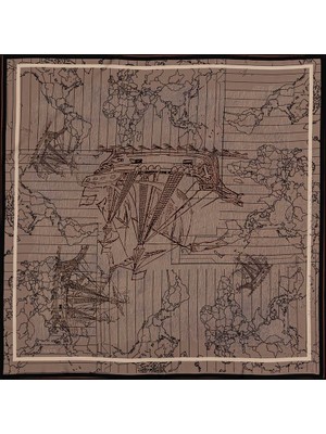 Aker Bosphorus Çift Taraflı Tivil Ipek Eşarp  8812712-914