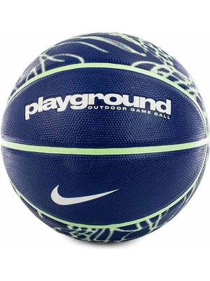 Nike Everyday Playground 8p Graphic Basketbol Topu N.100.4371.473.07-7 Numara Lacivert Renkli Deflated Model