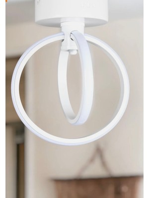 Silkyra Helios Rings Sarkıt LED Avize,3 Farklı Işık Modu,powerled Çap:20 Yükseklik:25 cm