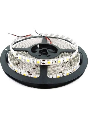 Ledarmy 5metre LED Şerit 5050 DC12V Kırmızı Renkli (60LED/M) IP65 Işık Aydınlatma Lambası Hortum Kendinden Yapışkanlı