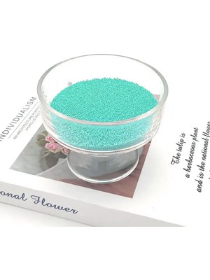 Tahtakale Toptancı Kristal Tozu Boncuk Vanilya Kokulu Parafin (Mum Yapım Malzemesi ) 100 Gram+5 Metre Fitil  Turkuaz