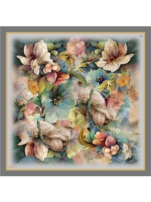 Yeni Sezon - 2024 Sonbahar Kış - Dj Saf Ipek Eşarp 9211 (S)  ( Sura)