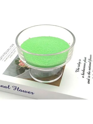 Tahtakale Toptancı Kristal Tozu Boncuk Vanilya Kokulu Parafin (Mum Yapım Malzemesi ) (500) Gram  Yeşil