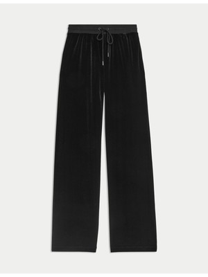 Wide Leg Kadife Jogger Eşofman Altı