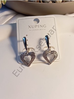 Xuping Jewelry Zirkon Taşlı Kjalp Detaylı Vıp Küpe