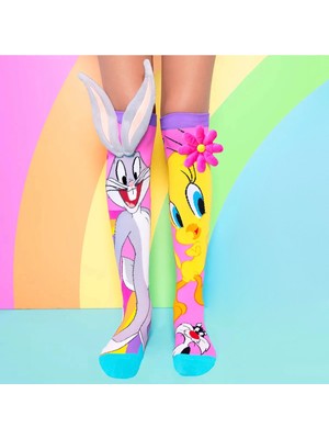 Mine Mia Tweety ve Bugs Bunny Çorap
