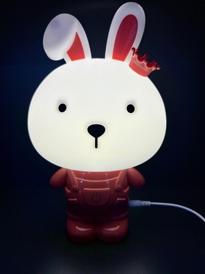 Doğan Hediyelik Tavşan 3 Kademe LED Işıklı Çocuk Masa Gece Lambası-3d Galaxy Kuromi Hello Kitty Sevgili Oyuncak