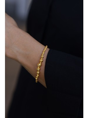 Yenigün Kuyumculuk 14 Ayar Altın Cımarlı Dorikalı Bileklik