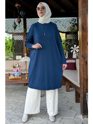 Dora Triko Tunik Indigo