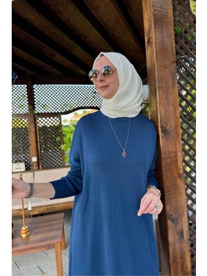 Dora Triko Tunik Indigo