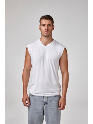 Relactive Erkek Kolsuz V Yaka T-Shirt