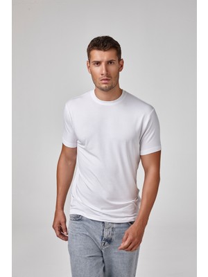 Relactive Erkek Kısa Kollu Sıfır Yaka T-Shirt