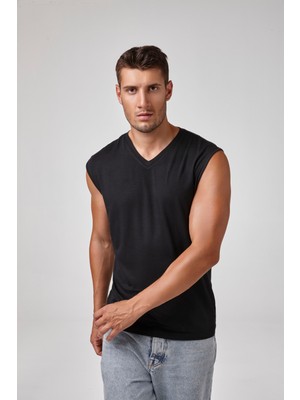 Relactive Erkek Kolsuz V Yaka T-Shirt