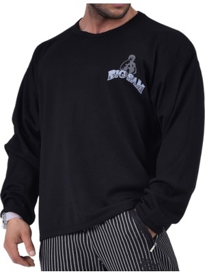 Geniş Kesim Bodybuilding Sweatshirt Big Sam 4557