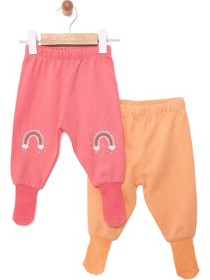 HelloBaby HelloBaby 2li Çoraplı Pantolon Kız Bebek