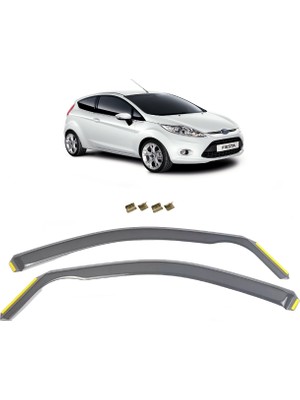 Mkm Ford Fiesta 2008-2017 Model Füme Renk Içten Geçme 2'li Cam Rüzgarlığı
