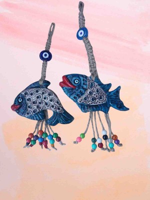 Moda Marifet Balık Model Duvar Süsü